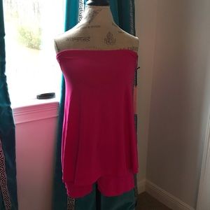 NWT Susana Monaco Romper Hot Pink